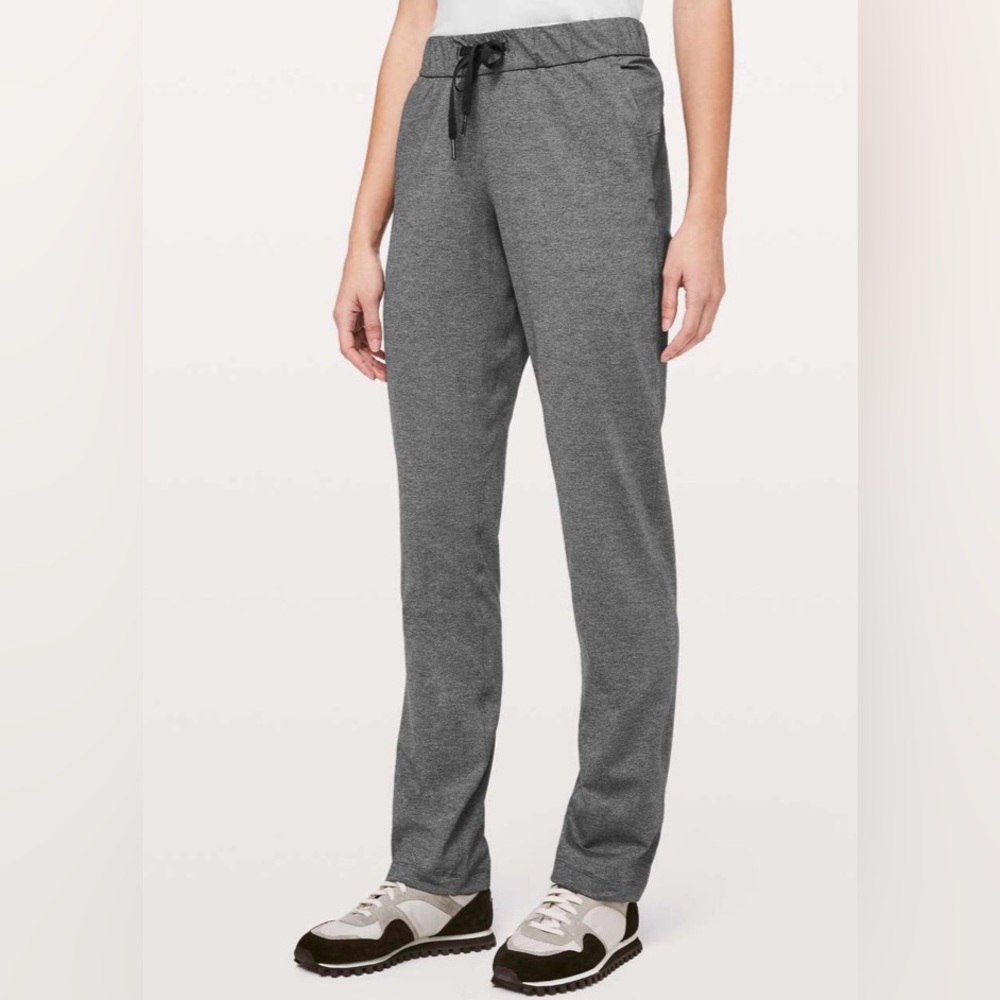 Lululemon On The Fly Pant Full Length 31" Heathered Black